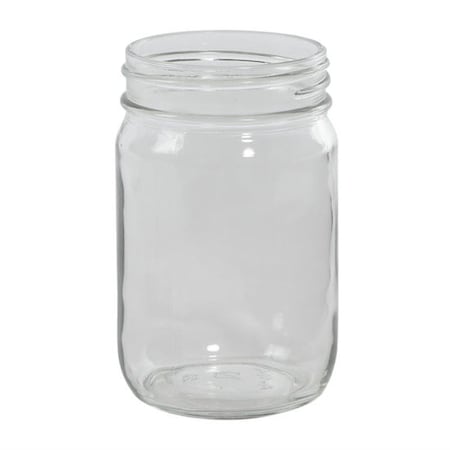 Condiment Glass Jar,12 Oz.