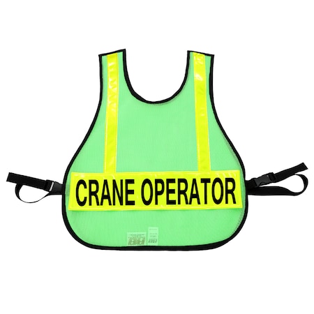 Crane Operator Safety Vest,Lime Green