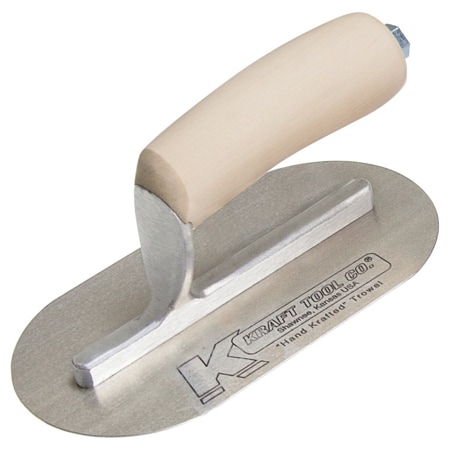 Mini Pool Trowel W/Wood Han,7-1/2x4