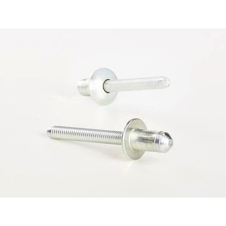 Blind Rivet, 1/4 In Dia., Steel Body, 1500 PK