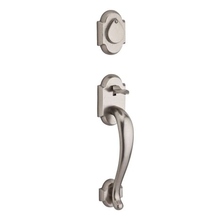 Double Cylinder Adirondack Handleset, LH Taper Lever, White Bronze