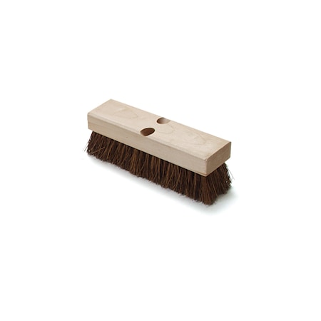 Deck Scrubber, Brown, 10 In L Overall