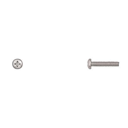 #6-32 X 3/4 In Phillips Pan Machine Screw, Zinc Plated