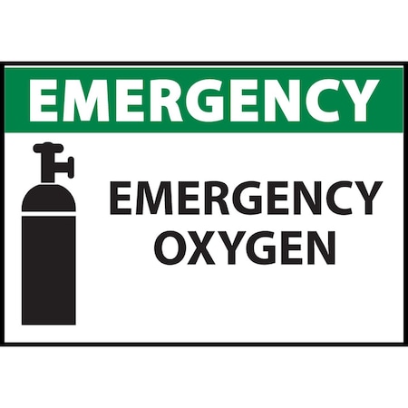 Sign,Emergency,Emergency Oxygen,7x10,AL