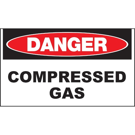 Sign,Danger Compressed Gas,10x14,ADH