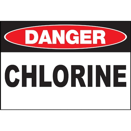 Sign,Danger Chlorine,7x10,PL