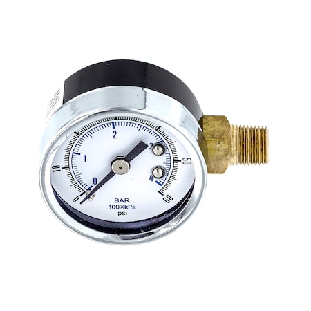 Air Gauge,1-1/2,1/8Right Side,0-60psi