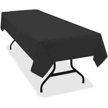 Tablecover,54x108,Pls,Black,PK6 , 54 W 108 L Black Tabletop