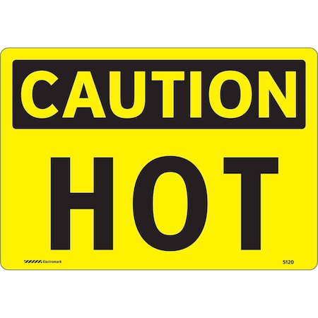 Caution Sign, 7 In H, 10 In W, Polyester, Rectangle, English, 102465