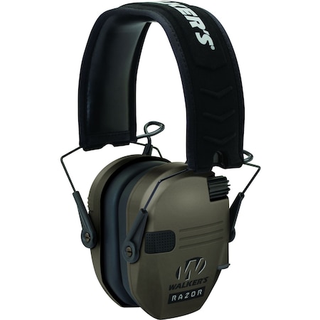 Over-the-Head Electronic Ear Muffs, 23 DB, Razor Slim