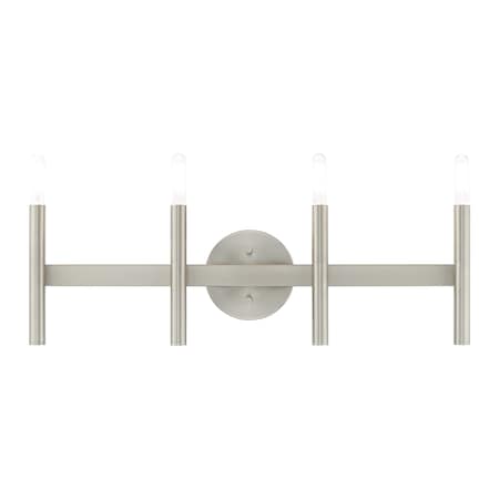 Copenhagen 4 Light Brushed Nickel ADA Bath Vanity