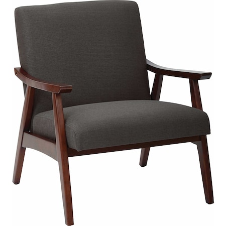 Klein CharcoalArm Chair,28-1/2L32-1/4H,Fixed Arms,FabricSeat,Collection: DavisSeries