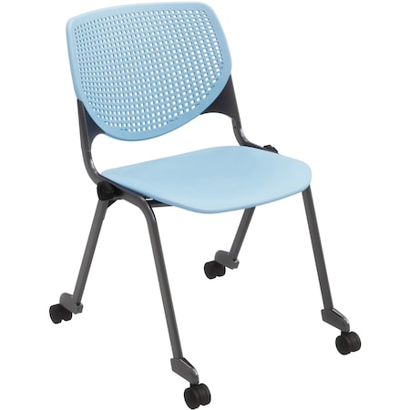Poly Stack Chair,Sky Blue