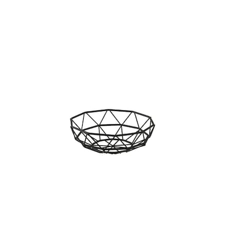 Round Delta Series Wire Basket,Black,6