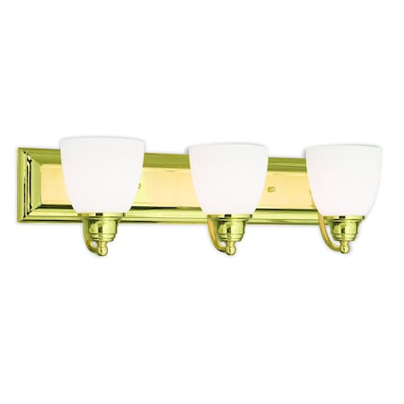 Springfield 3 Light Polished Brass Bath Vanity