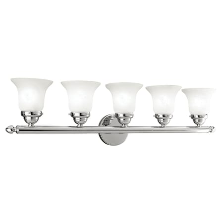 Neptune 5 Light Polished Chrome Bath Vanity