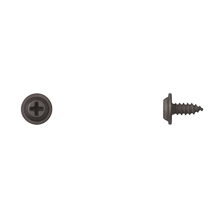 Blk Flat Top Phil Screws 10X1/2 15/32OD Washer PK100