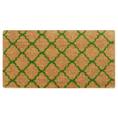 The Moroccan Green - Outdoor Coir Mats - 18 X 30