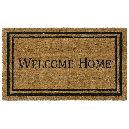 Contemporary Welcome Home Mats Coir Entrance Mats, 24 X 57-Inch