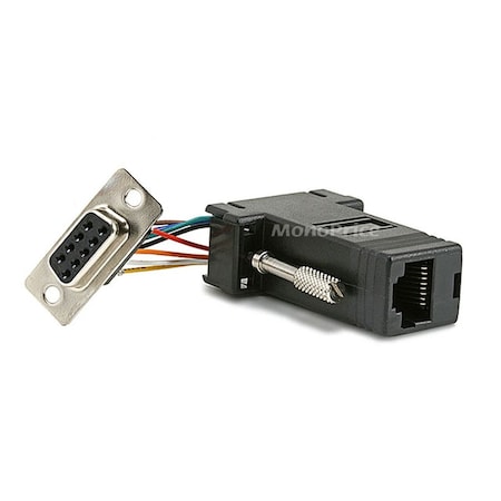 Db9F/Rj,45,Modular Adaptor,Black