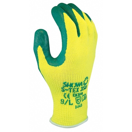 Cut Resistant Gloves,Yellow/Green,L,PR