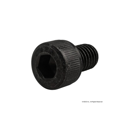 M8-1.25 Socket Head Cap Screw, Black Oxide Steel, 12 Mm Length