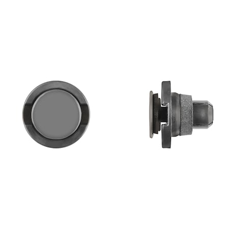 Blk Nyln Rocker Mldg Ret 17mm Hole Size 25mm Flange PK5