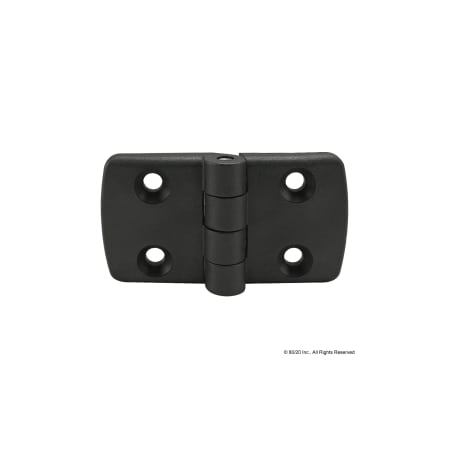 Standard Hinge Notab Nylon Blk