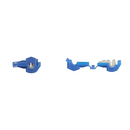 Blue Nyln Fully Insul Tee Tap 18-14 Gauge Wire Rng PK25