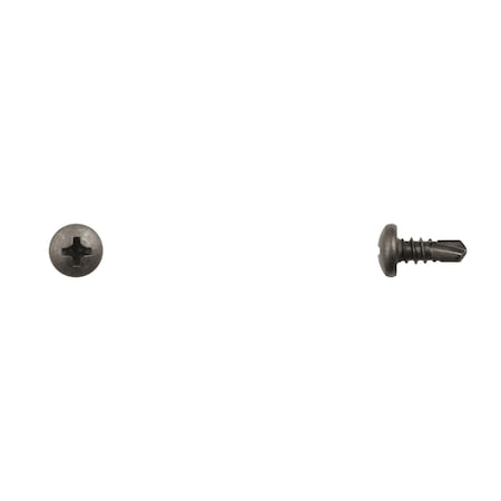 Blk Finish Pan Hd Tek Screws 10 X1/2 Phllp #2 Tek Pnt PK50