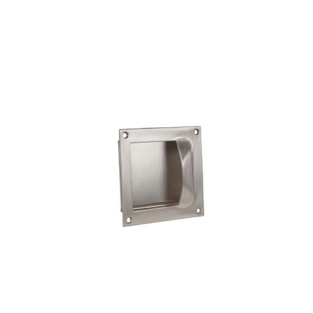 Square Flush Pull Back To Back Mounting Satin Stainless Steel 5x5