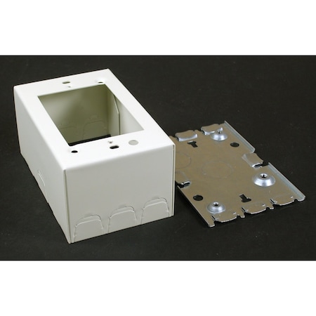 GFCI Box Fitting,Ivory,Steel