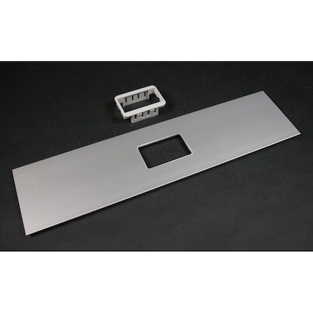 Mini Adapter Cover Plate,Gray,Aluminum