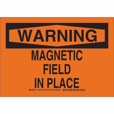 Warning Sign, 7 In H, 10 In W, Aluminum, Rectangle,129330