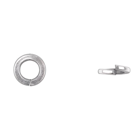 Split Lock Washer, Fits Bolt Size 7/16 In Bright Zinc Plated Finish