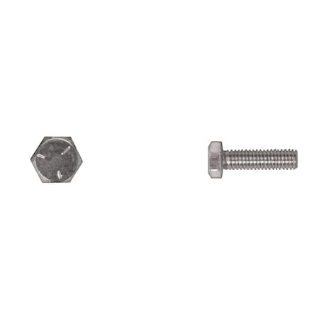 Grade 5, 5/16-18 Hex Head Cap Screw, Zinc Plated Steel, 1-1/4 In L