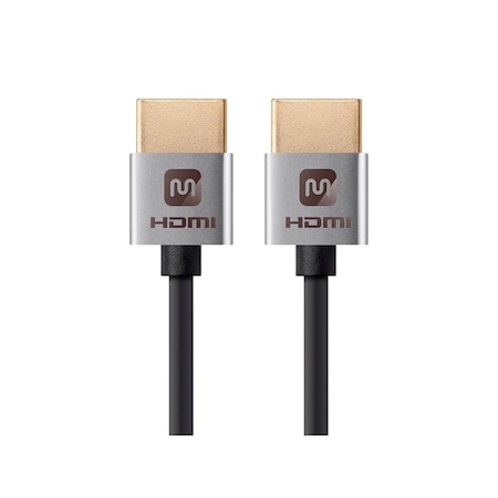 Slim HDMI Cable,6In,Silver