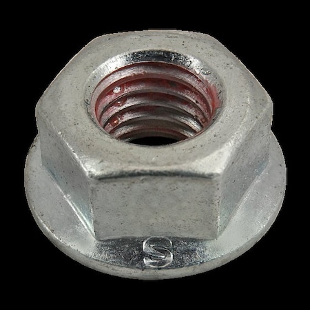 Flanged Hex Head Nylock Nut M8-1.25 Blue