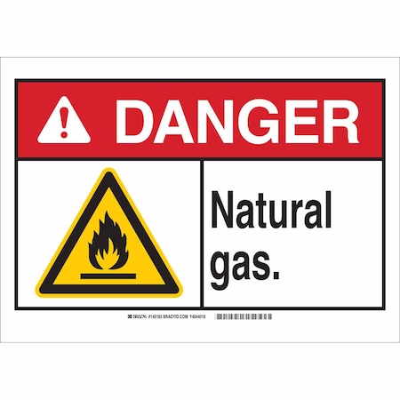 Danger Sign, 10 In H, 14 In W, Plastic, Rectangle, English, 145182