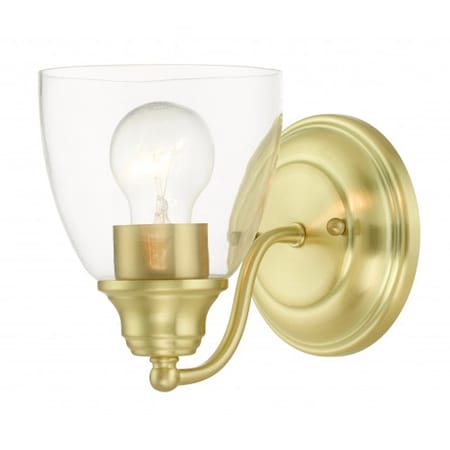 SatinBrass Vanity Sconce,1 Light