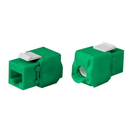 Cat6A Rj 45 Toolless 180 D,Green