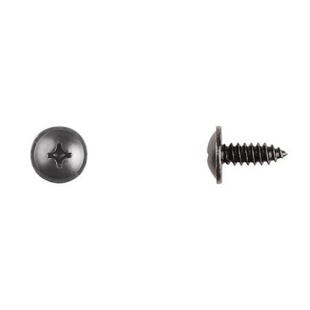 Blk Phil Truss Trim Screws 6.5-1.81X18mm 16mm Hd OD PK15