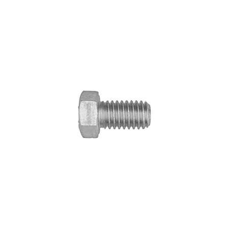 Grade 5, 7/16-14 Hex Head Cap Screw, Zinc Plated Steel, 3/4 In L