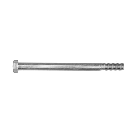 Grade 5, 7/16-14 Hex Head Cap Screw, Zinc Plated Steel, 6 In L