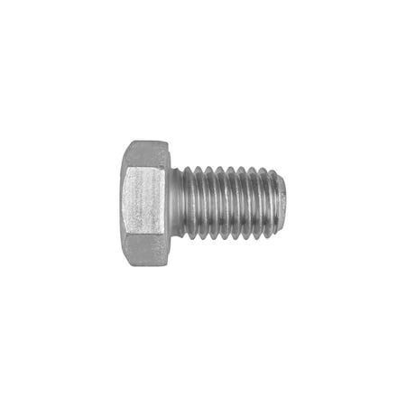 Grade 5, 5/8-11 Hex Head Cap Screw, Zinc Plated Steel, 1 In L