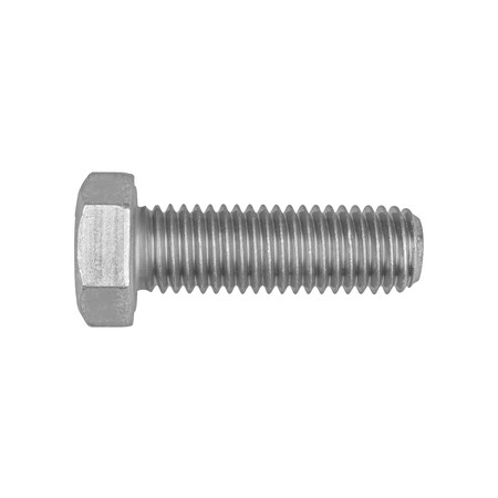 Grade 5, 5/8-11 Hex Head Cap Screw, Zinc Plated Steel, 2 In L