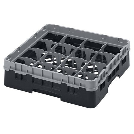 Camrack,16 Compartment 3 5/8 Black