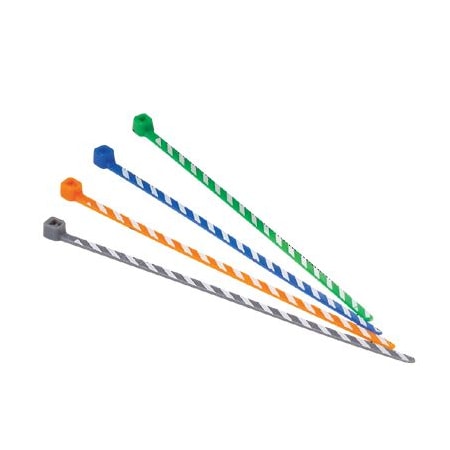 Cable Tie,4L,Nylon,Orange/White,PK50