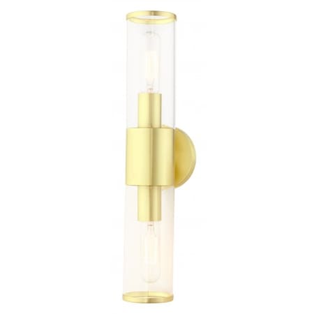 Satin Brass ADA Vanity Sconce,2 Light