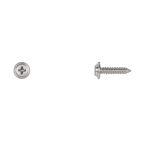 Zinc Flat Top Phil Screws 8X3/4 13/32OD Washer PK50